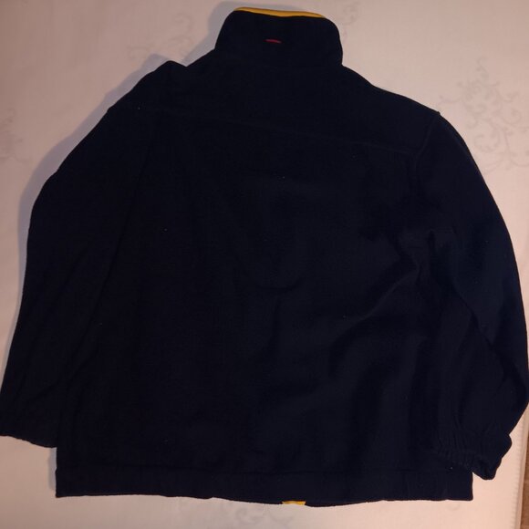 FUBU SPORTS VINTAGE MENS SWEATSHIRT Fleece SIZE MEDIUM Dark Blue Full Zip - Picture 6 of 6